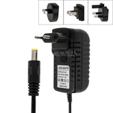 Adaptador de corriente 4 en 1 con enchufe UE + enchufe EE. UU. + enchufe Reino Unido + enchufe AU de CA 100-240 V a CC 12 V 3 A, puntas: 5,5 x 2,1 mm, longitud del cable: aproximadamente 1,2 m, enchufe UE + EE. UU. + Reino Unido + AU